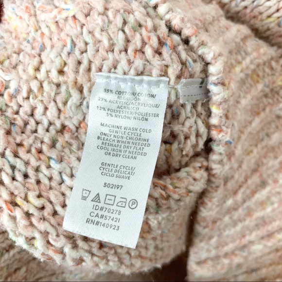 Ann Taylor LOFT Pastel Pink Marled Knit Sweater XS - Picture 5 of 7